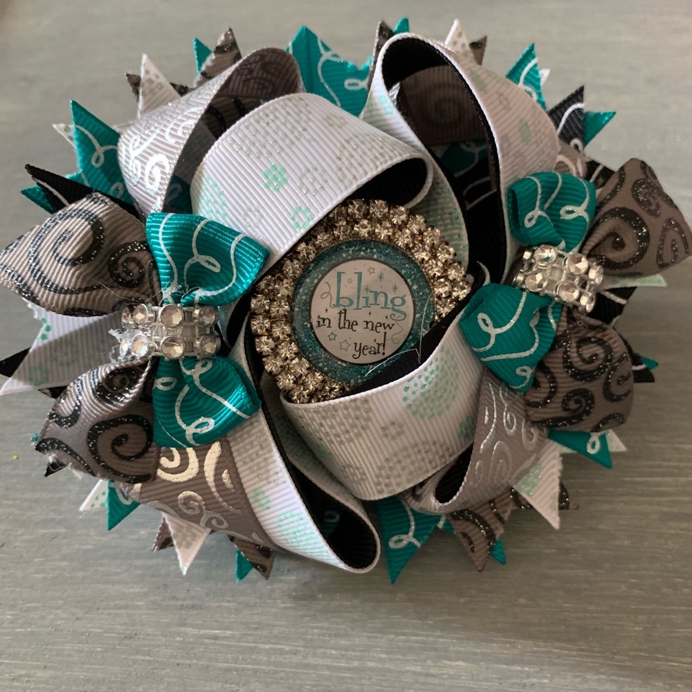 New Years boutique bow